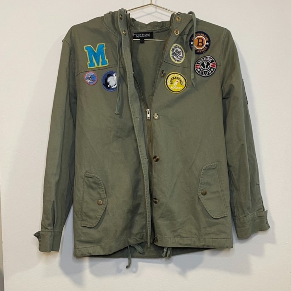 Mieeion Patchwork Jacket With Hood - image 2